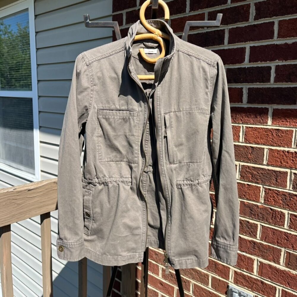 Garnet Hill Organic-Cotton Cargo Jacket Women's 8 - Picture 4 of 7